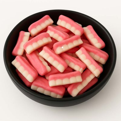 پاستیل دندونی توت فرنگی خامه ای ببتو