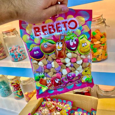 پاستیل بستنی کاراملی ببتو در بسته شرکتی